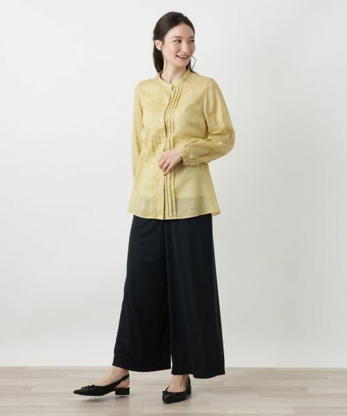 Leilian / レリアン シャツ・ブラウス | スタンドカラーブラウス【Leilian WHITE LABEL】 | 詳細7