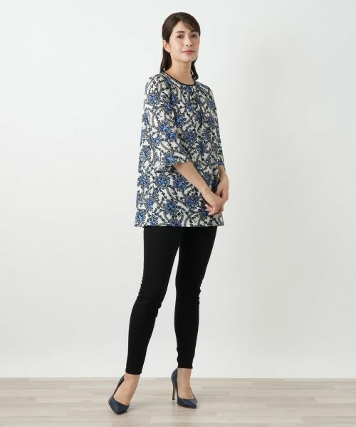 Leilian / レリアン シャツ・ブラウス | プリントフレアブラウス | 詳細1