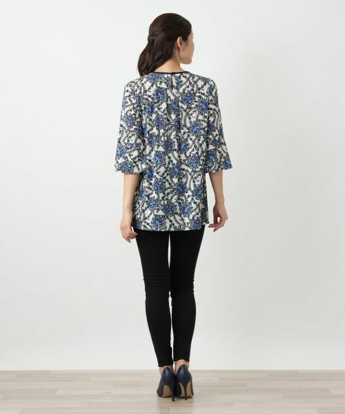 Leilian / レリアン シャツ・ブラウス | プリントフレアブラウス | 詳細3