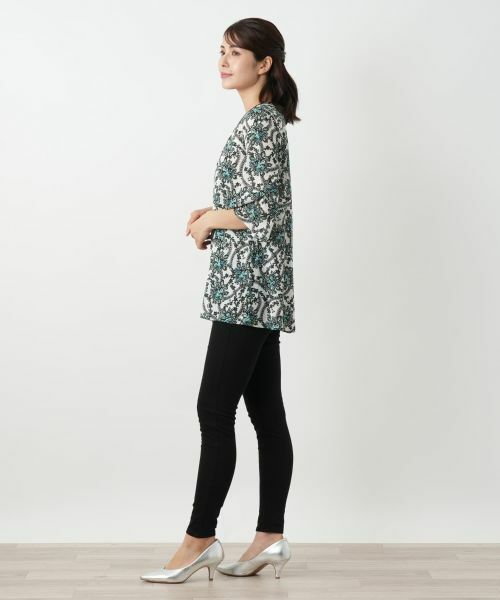 Leilian / レリアン シャツ・ブラウス | プリントフレアブラウス | 詳細5