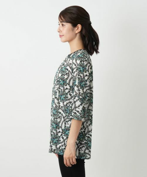 Leilian / レリアン シャツ・ブラウス | プリントフレアブラウス | 詳細8