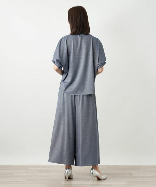 Leilian / レリアン カットソー | ラメタックスリーブカットソー | 詳細3