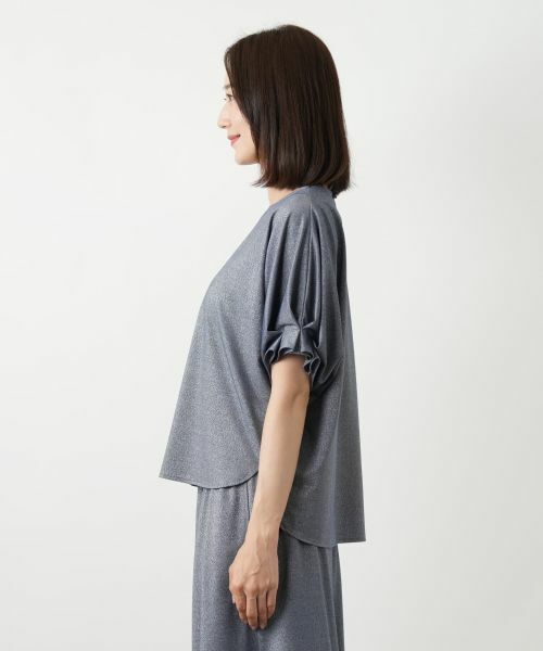 Leilian / レリアン カットソー | ラメタックスリーブカットソー | 詳細5