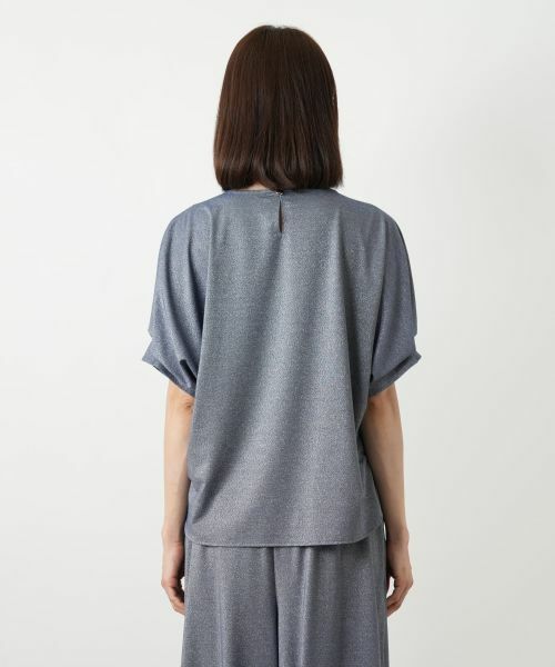 Leilian / レリアン カットソー | ラメタックスリーブカットソー | 詳細6