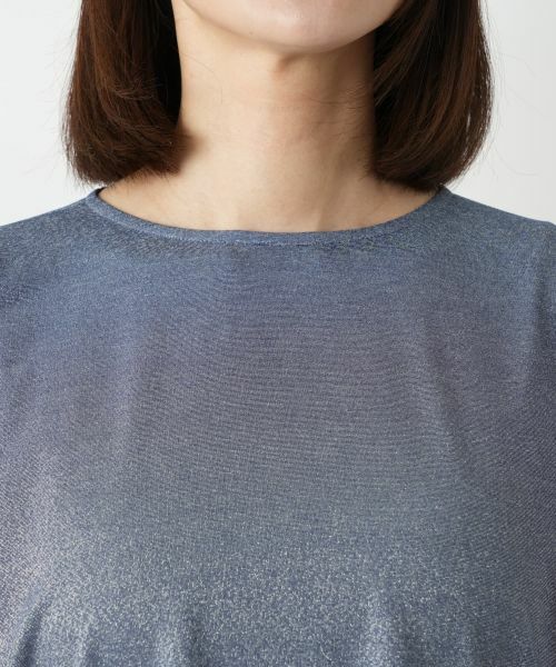 Leilian / レリアン カットソー | ラメタックスリーブカットソー | 詳細7