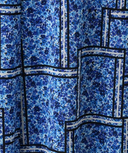 Leilian / レリアン ドレス | 洗えるフラワー柄フレアワンピース【パワーネット素材】 | 詳細15