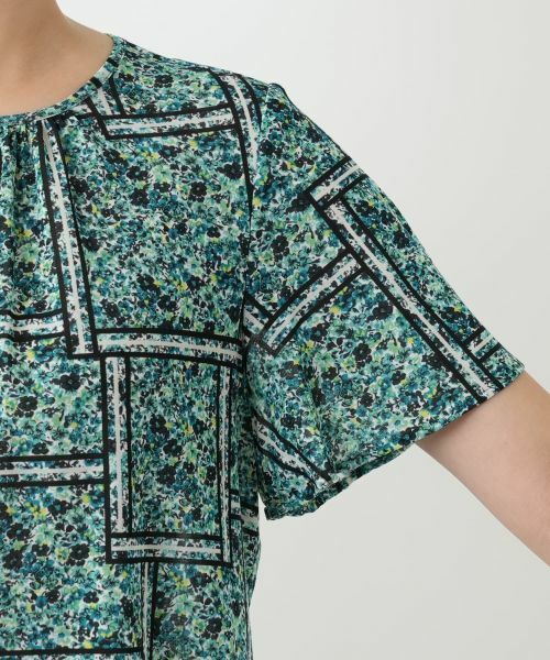 Leilian / レリアン シャツ・ブラウス | フラワー柄クルーネックブラウス | 詳細12