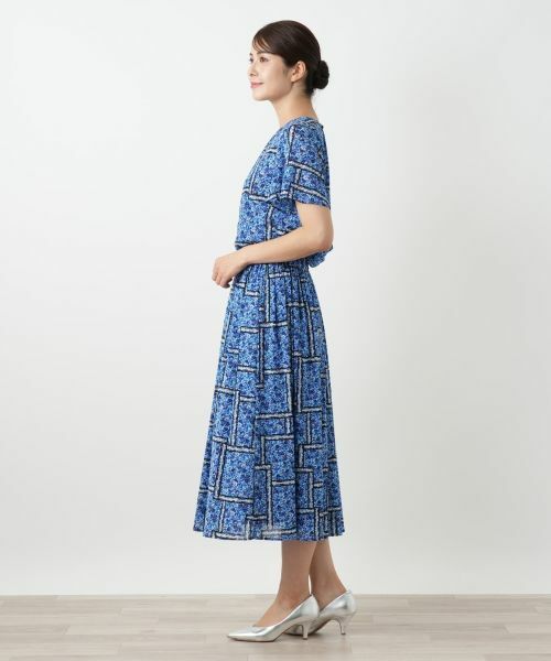 Leilian / レリアン シャツ・ブラウス | フラワー柄クルーネックブラウス | 詳細2