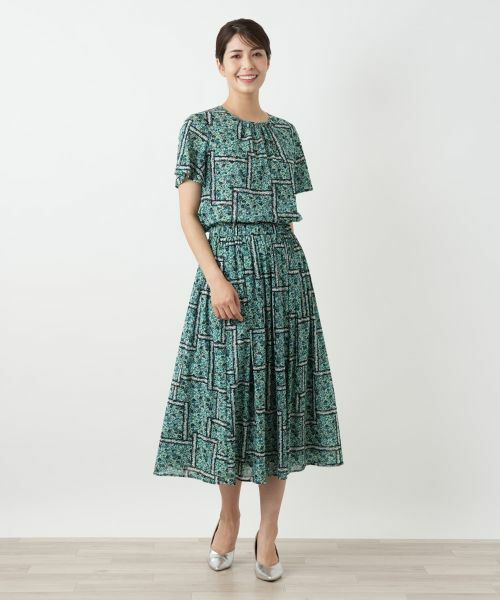 Leilian / レリアン シャツ・ブラウス | フラワー柄クルーネックブラウス | 詳細4