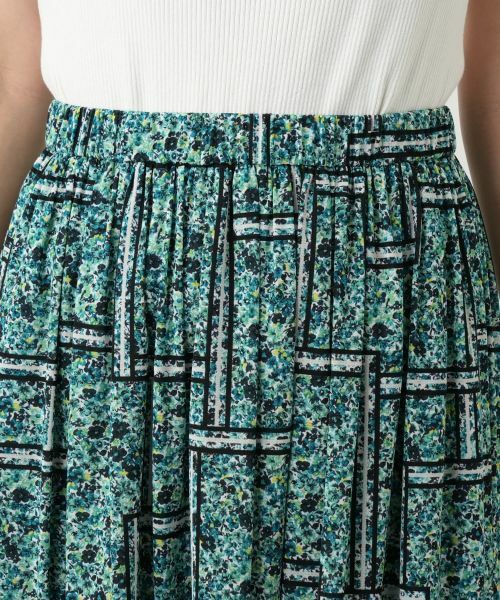 Leilian / レリアン ミニ・ひざ丈スカート | フラワー柄フレアスカート | 詳細10