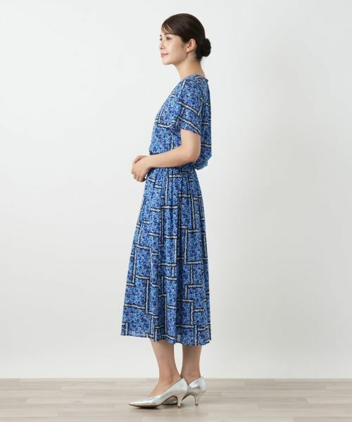 Leilian / レリアン ミニ・ひざ丈スカート | フラワー柄フレアスカート | 詳細2