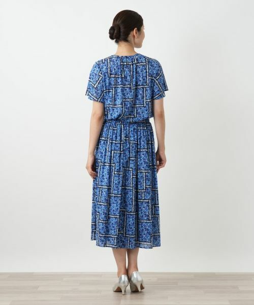 Leilian / レリアン ミニ・ひざ丈スカート | フラワー柄フレアスカート | 詳細3