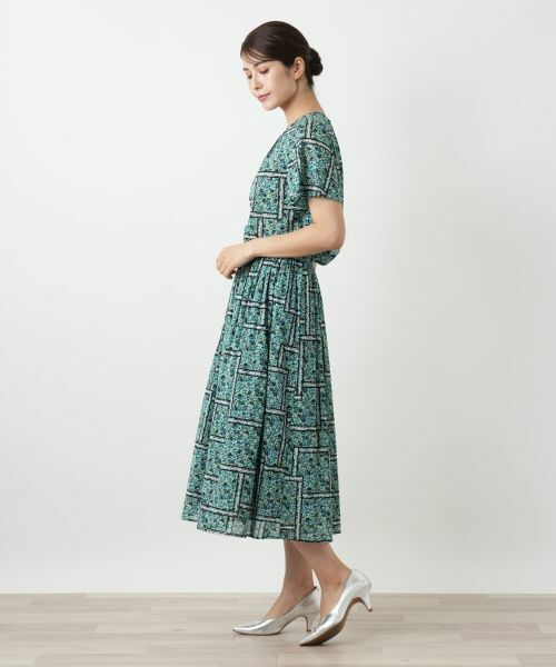 Leilian / レリアン ミニ・ひざ丈スカート | フラワー柄フレアスカート | 詳細5