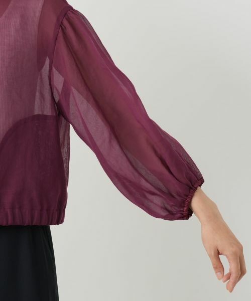 Leilian / レリアン その他アウター | ノーカラーシアーブルゾン | 詳細12