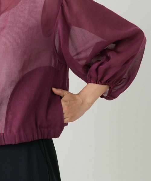 Leilian / レリアン その他アウター | ノーカラーシアーブルゾン | 詳細13