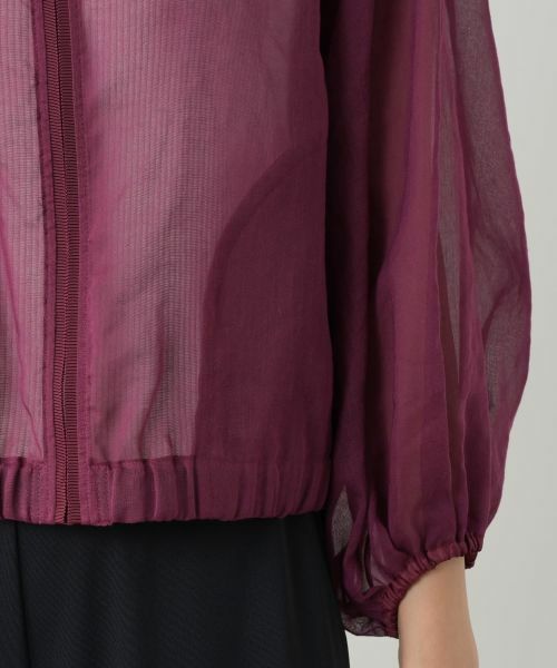 Leilian / レリアン その他アウター | ノーカラーシアーブルゾン | 詳細14