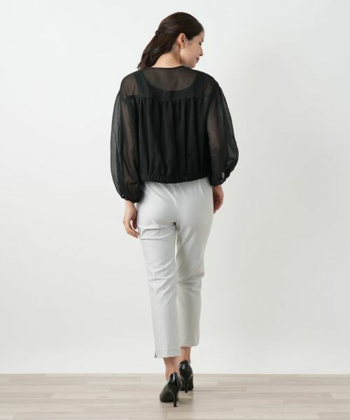 Leilian / レリアン その他アウター | ノーカラーシアーブルゾン | 詳細3