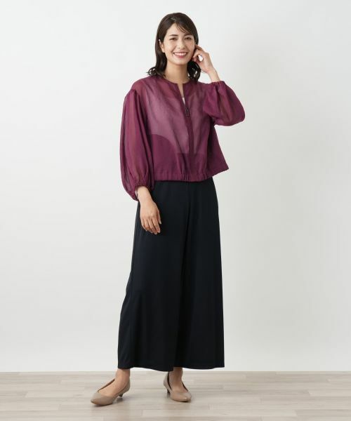 Leilian / レリアン その他アウター | ノーカラーシアーブルゾン | 詳細4