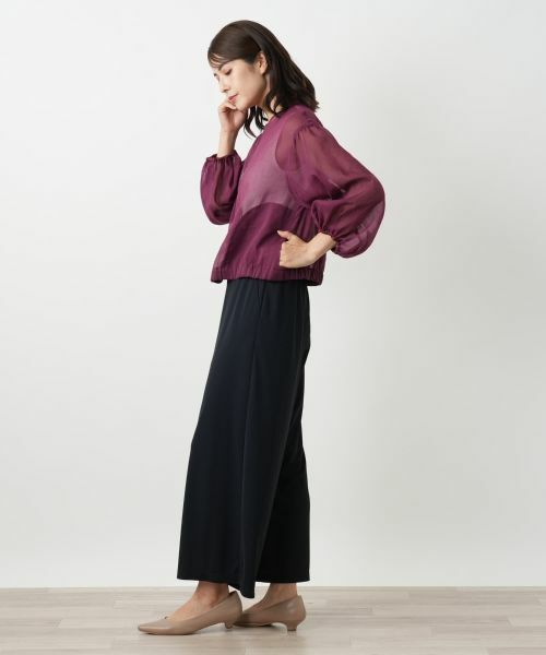 Leilian / レリアン その他アウター | ノーカラーシアーブルゾン | 詳細5