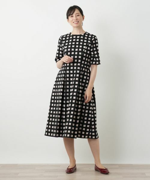 Leilian / レリアン ドレス | 格子柄フレアワンピース | 詳細1