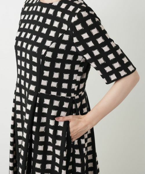 Leilian / レリアン ドレス | 格子柄フレアワンピース | 詳細9