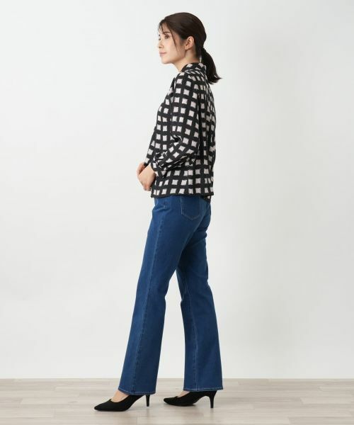 Leilian / レリアン シャツ・ブラウス | ボウタイ風格子柄ブラウス | 詳細14