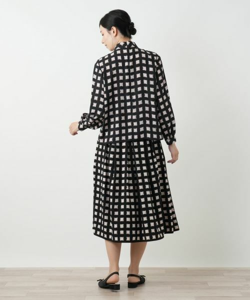 Leilian / レリアン シャツ・ブラウス | ボウタイ風格子柄ブラウス | 詳細3