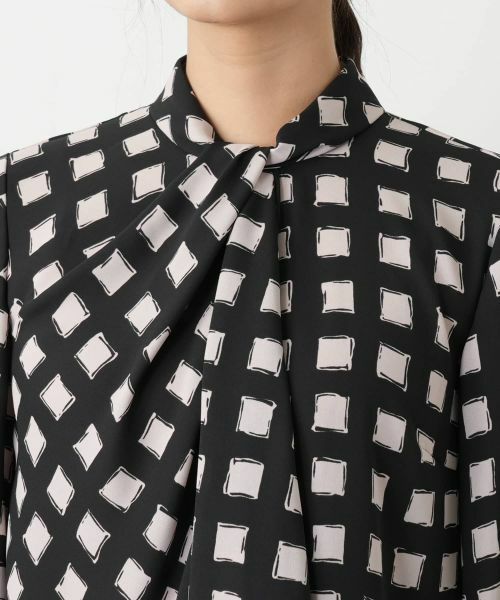 Leilian / レリアン シャツ・ブラウス | ボウタイ風格子柄ブラウス | 詳細7