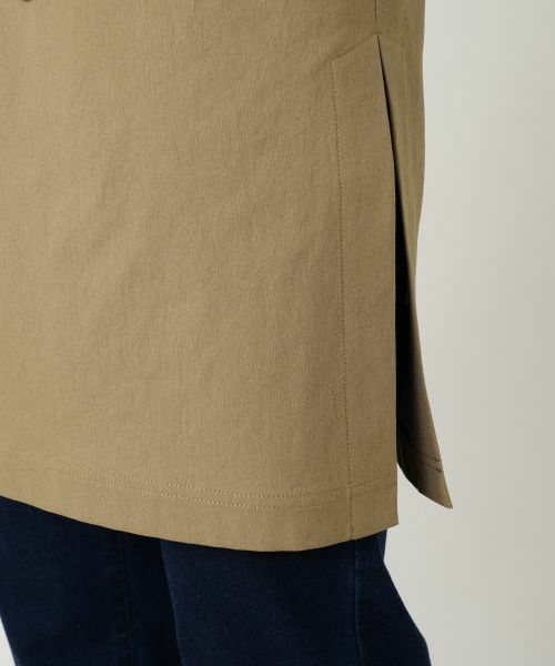 Leilian / レリアン テーラードジャケット | 洗えるデニム調トレンチ風ジレ | 詳細17