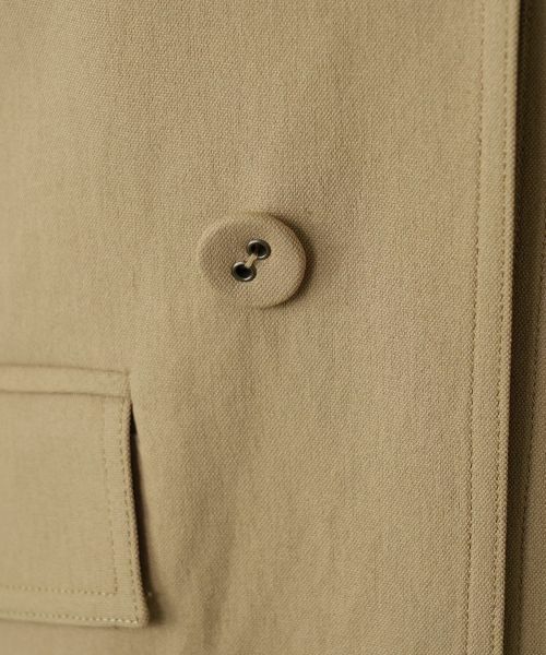 Leilian / レリアン テーラードジャケット | 洗えるデニム調トレンチ風ジレ | 詳細18