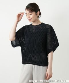 Leilian / レリアン シャツ・ブラウス | 透かし編みビッグスリーブブラウス