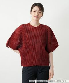 Leilian / レリアン シャツ・ブラウス | 透かし編みビッグスリーブブラウス