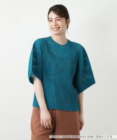 Leilian / レリアン シャツ・ブラウス | 透かし編みビッグスリーブブラウス