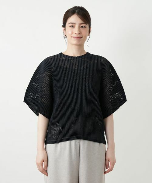 Leilian / レリアン シャツ・ブラウス | 透かし編みビッグスリーブブラウス | 詳細10
