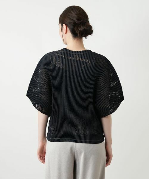 Leilian / レリアン シャツ・ブラウス | 透かし編みビッグスリーブブラウス | 詳細12