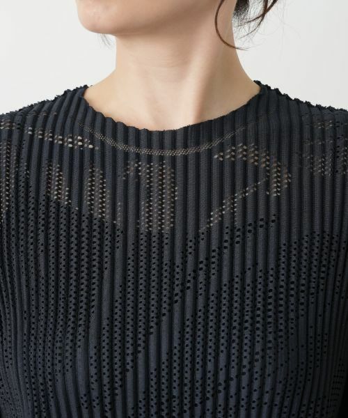 Leilian / レリアン シャツ・ブラウス | 透かし編みビッグスリーブブラウス | 詳細13