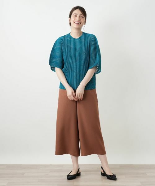 Leilian / レリアン シャツ・ブラウス | 透かし編みビッグスリーブブラウス | 詳細4