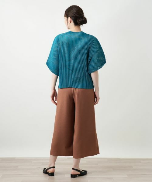 Leilian / レリアン シャツ・ブラウス | 透かし編みビッグスリーブブラウス | 詳細6