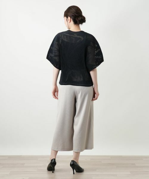 Leilian / レリアン シャツ・ブラウス | 透かし編みビッグスリーブブラウス | 詳細9