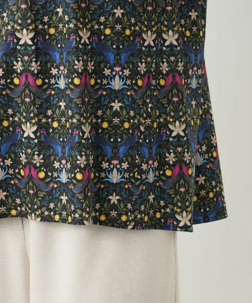 Leilian / レリアン シャツ・ブラウス | フラワー柄フレンチスリーブブラウス | 詳細11