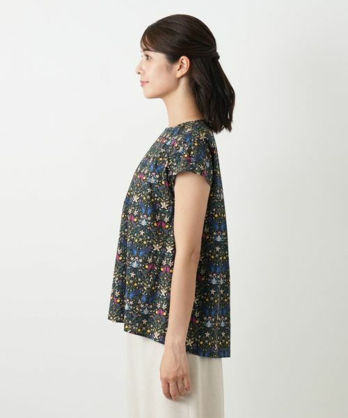 Leilian / レリアン シャツ・ブラウス | フラワー柄フレンチスリーブブラウス | 詳細5