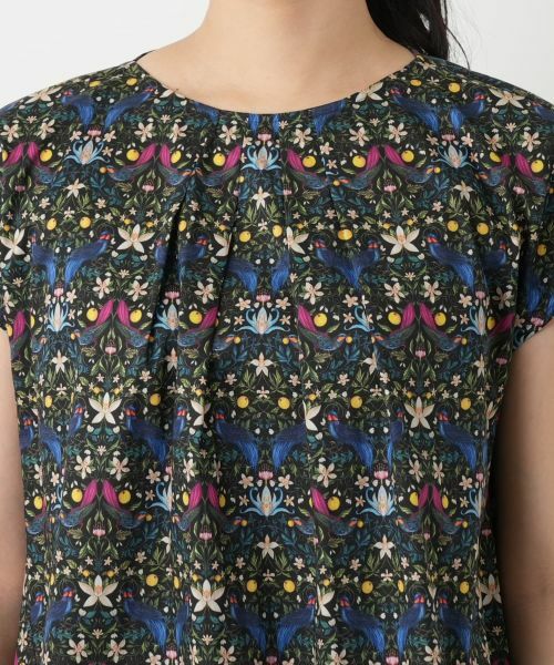 Leilian / レリアン シャツ・ブラウス | フラワー柄フレンチスリーブブラウス | 詳細7