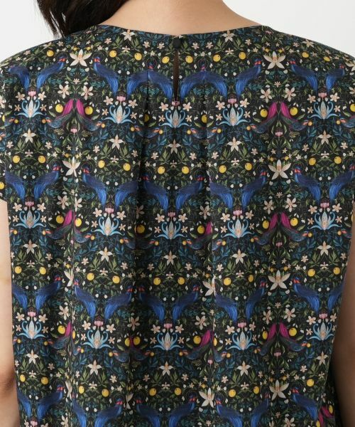Leilian / レリアン シャツ・ブラウス | フラワー柄フレンチスリーブブラウス | 詳細8