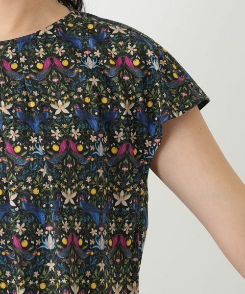 Leilian / レリアン シャツ・ブラウス | フラワー柄フレンチスリーブブラウス | 詳細9