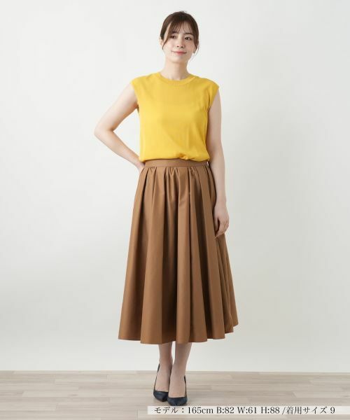 Leilian / レリアン ミニ・ひざ丈スカート | 洗えるギャザースカート | 詳細10