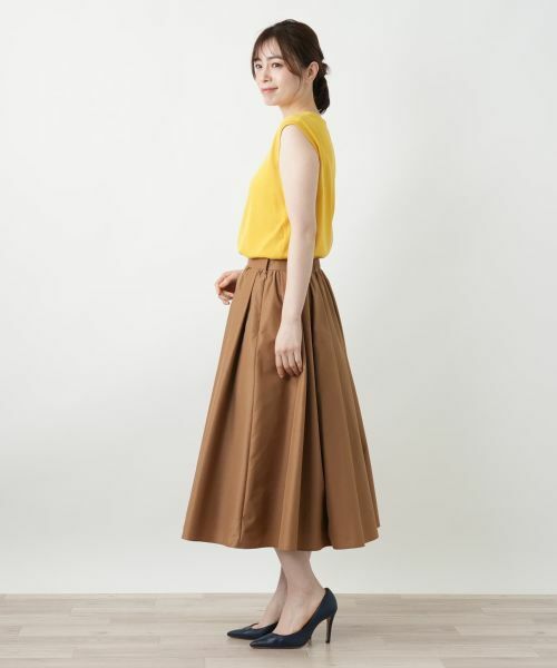 Leilian / レリアン ミニ・ひざ丈スカート | 洗えるギャザースカート | 詳細11