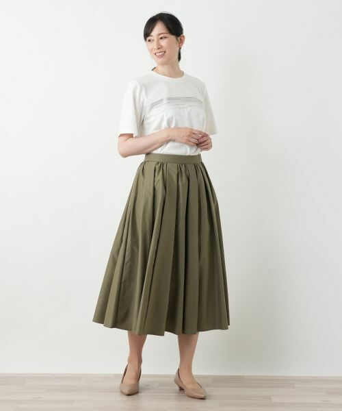 Leilian / レリアン ミニ・ひざ丈スカート | 洗えるギャザースカート | 詳細13