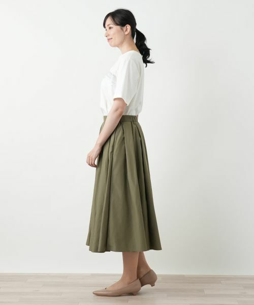 Leilian / レリアン ミニ・ひざ丈スカート | 洗えるギャザースカート | 詳細14