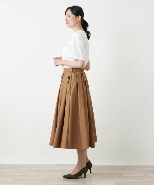 Leilian / レリアン ミニ・ひざ丈スカート | 洗えるギャザースカート | 詳細8