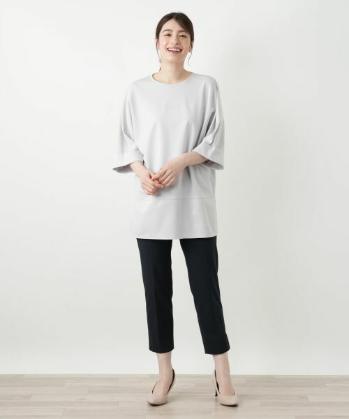 Leilian / レリアン カットソー | 切替チュニックカットソー | 詳細1